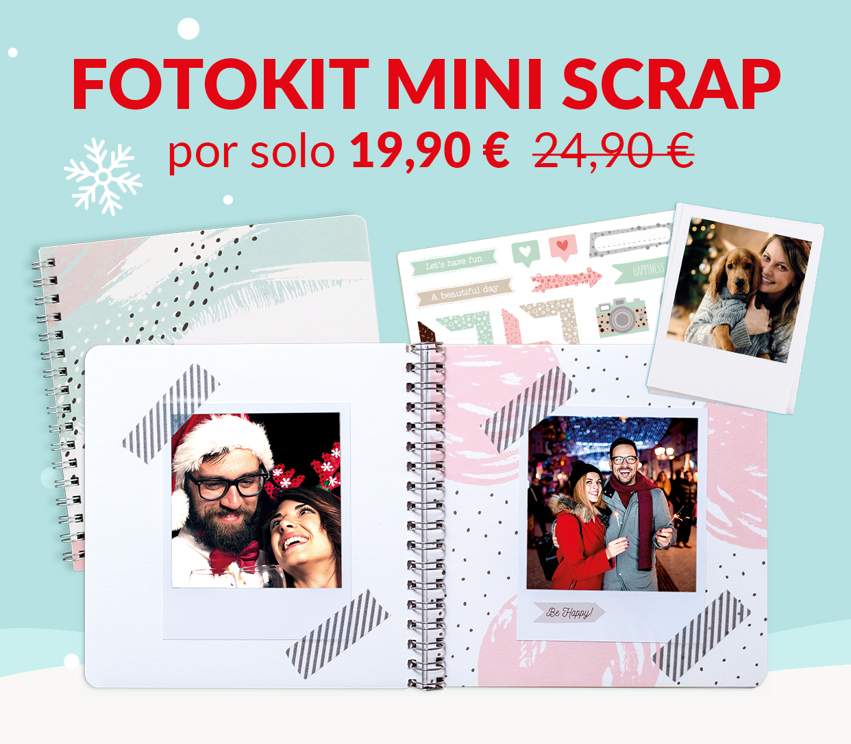 FotoKit Mini Scrap por solo 19,90 € en lugar de 24,90 €