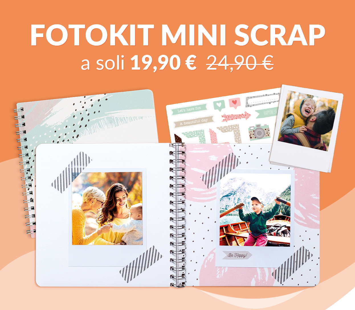FotoKit Mini Scrap a soli 19,90€ anziché 24,90€