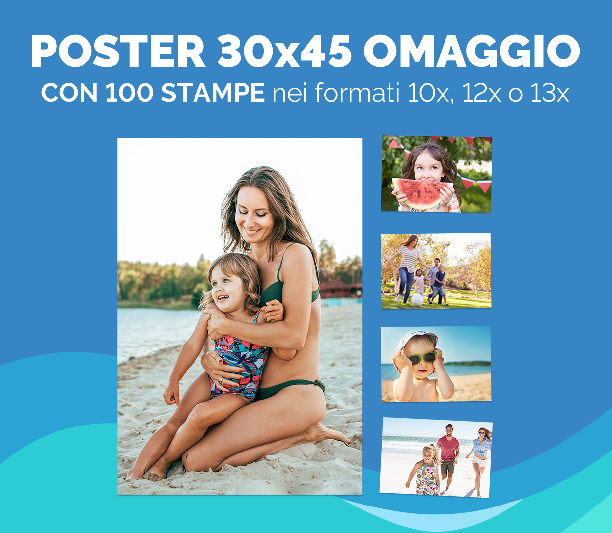 Un Poster 30x40 o 30x45 in omaggio con 100 stampe