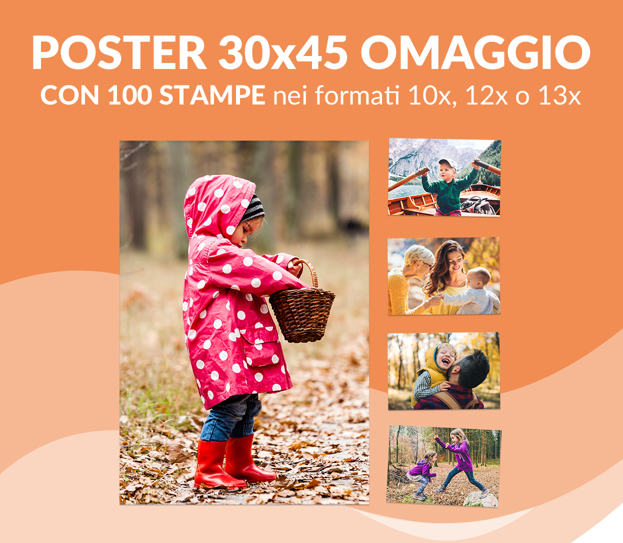 Un Poster 30x40 o 30x45 in omaggio con 100 stampe