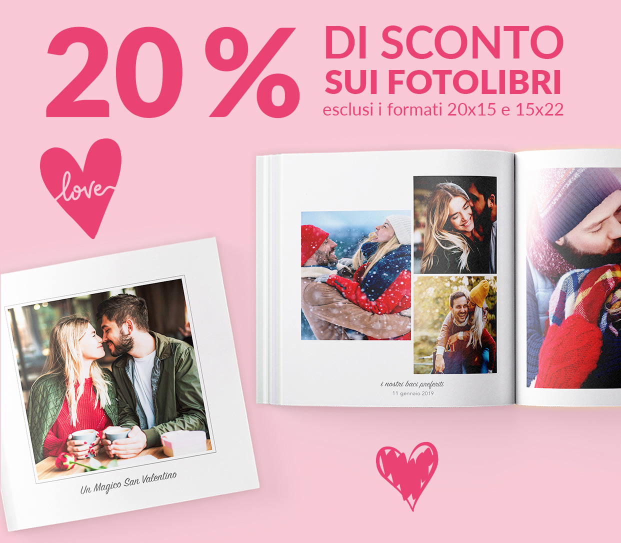 20% di sconto sui FotoLibri