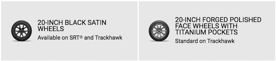 Jeep Grand Cherokee wheel options