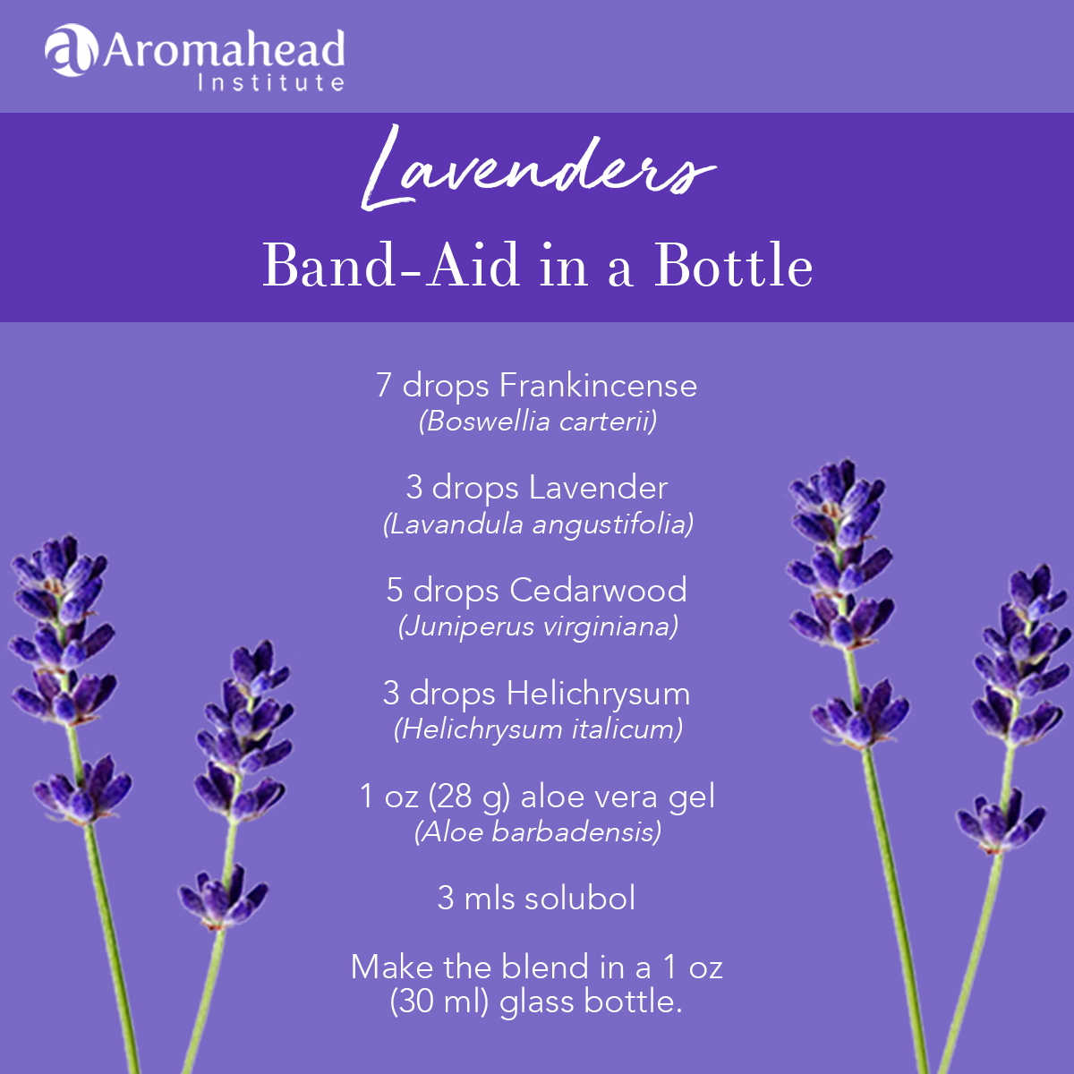 Lavenders Band-Aid in a bottle