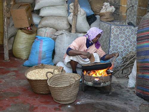 producing argan oil in Morocco