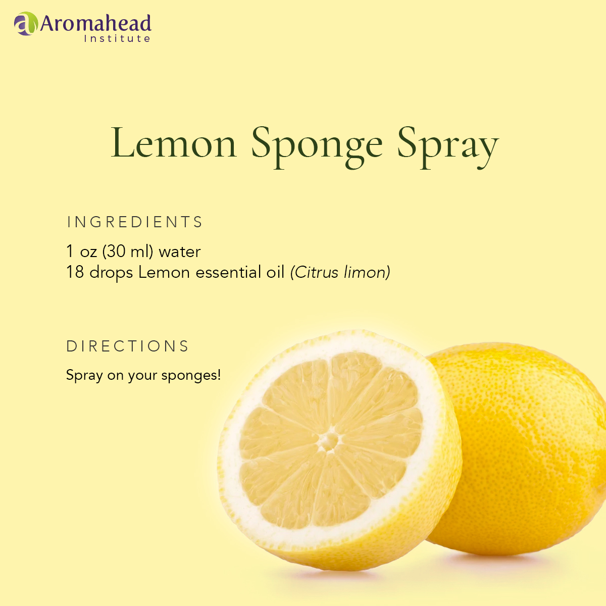 blog - jan 2020 - jan 27- lemon sponge spray- recipe- 600 x 600 - V1  