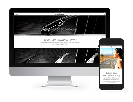 PUREWAVE by Pado website displayed on desktop and mobile