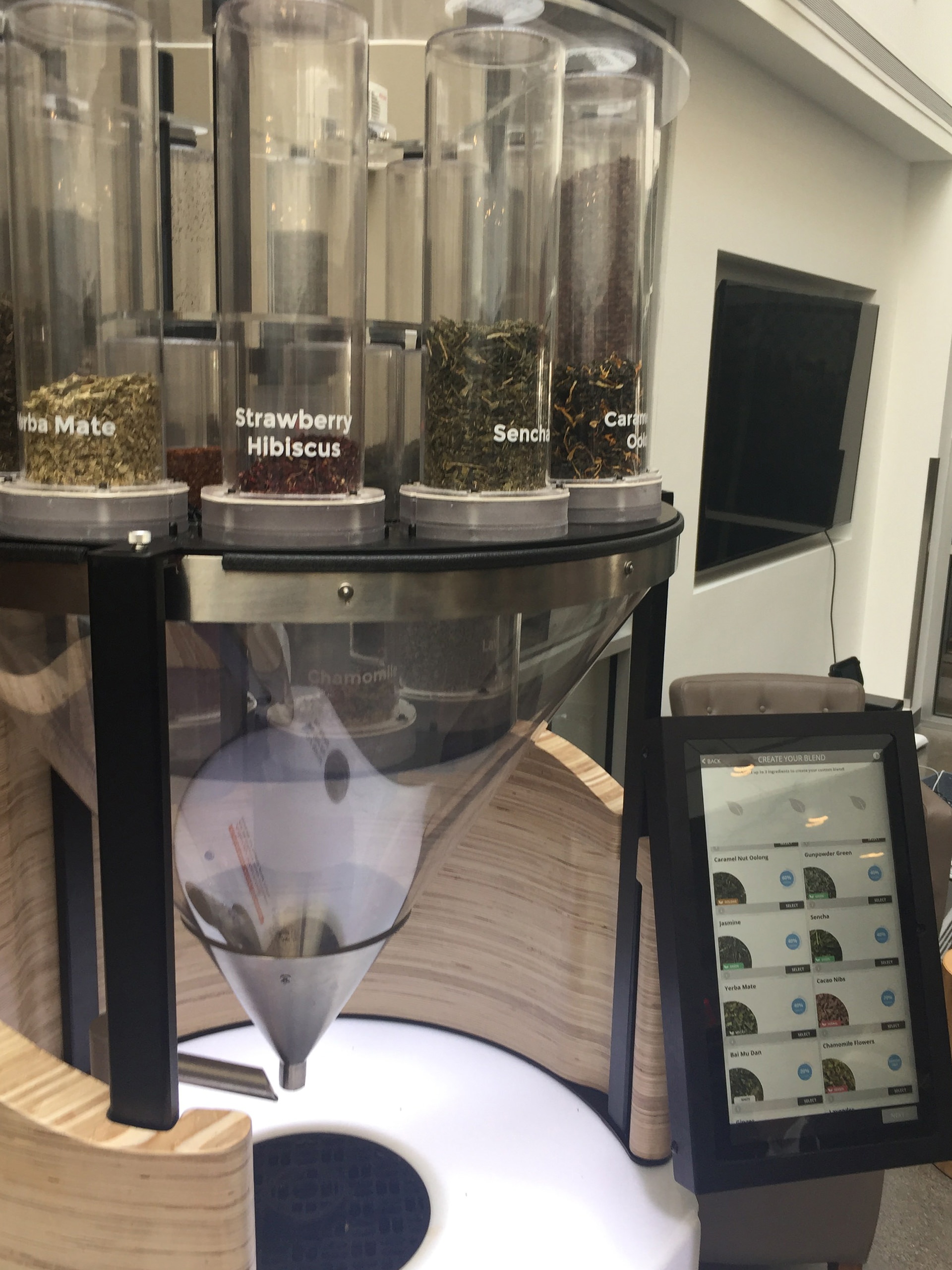 お茶ブレンドマシン