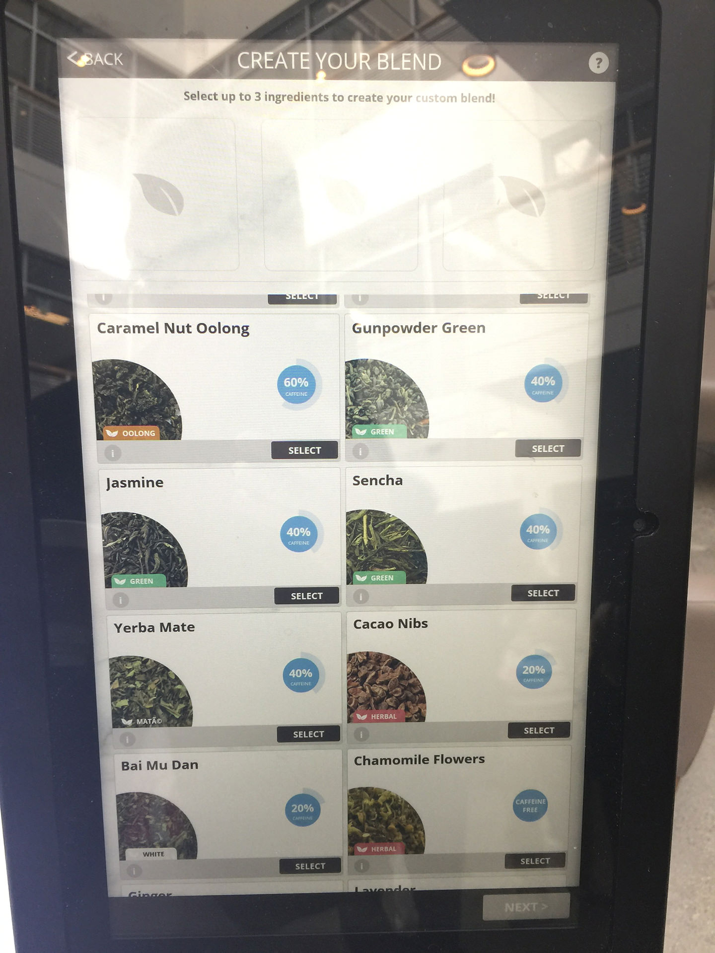 お茶ブレンドマシン