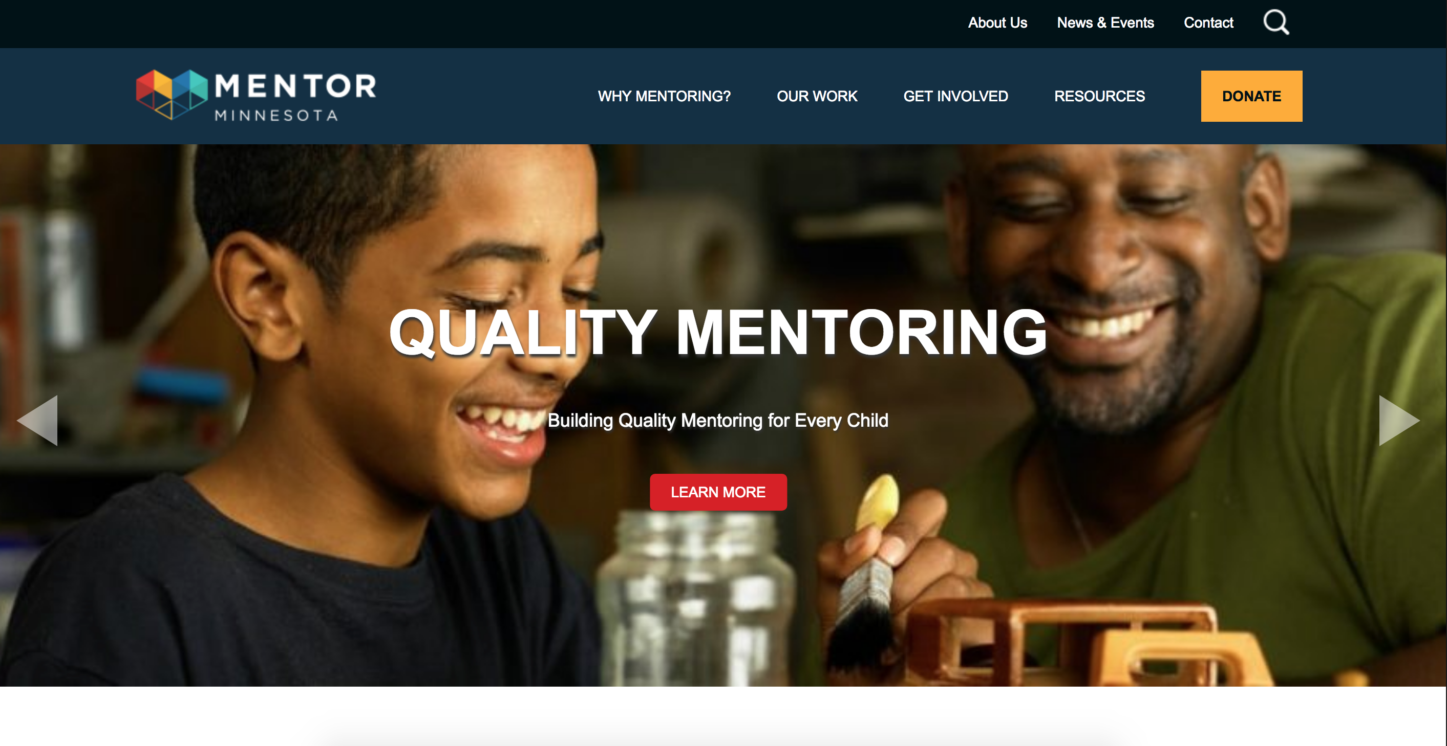 A shared WordPress framework cuts for MENTOR affiliates