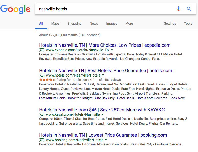 PPC Google Search Ad