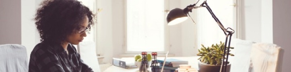 Freelance writer at home