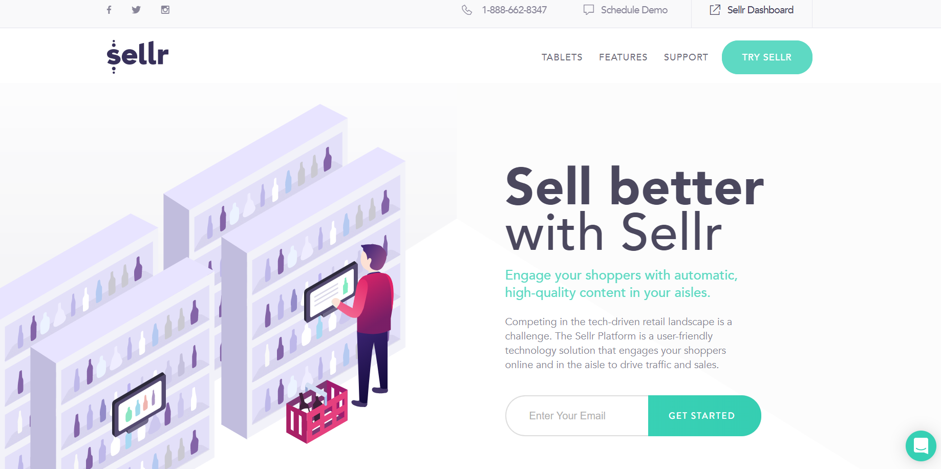 sellr homepage