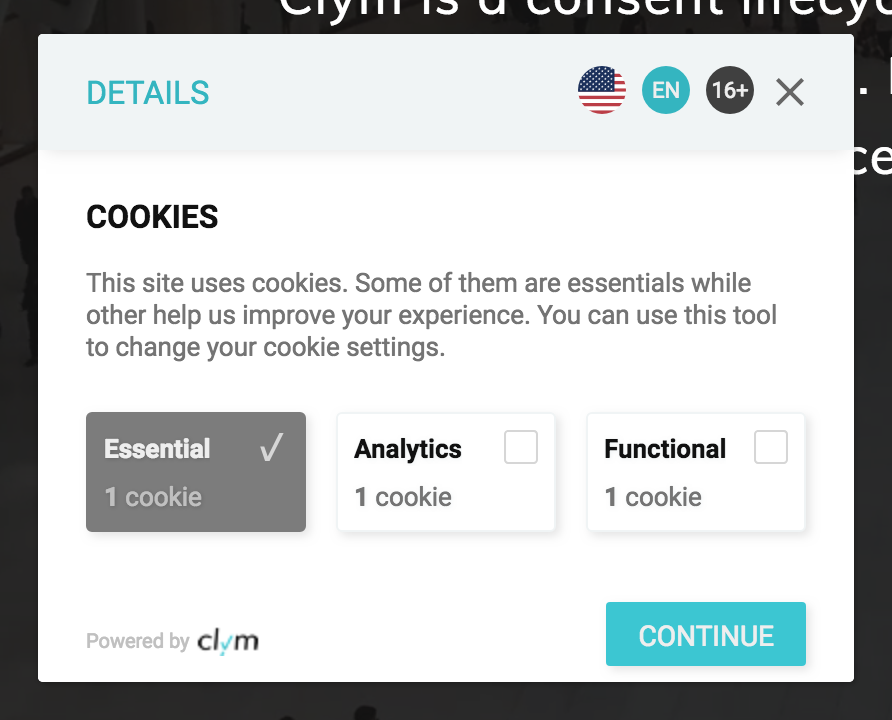 GDPR - Custom Cookie Consent