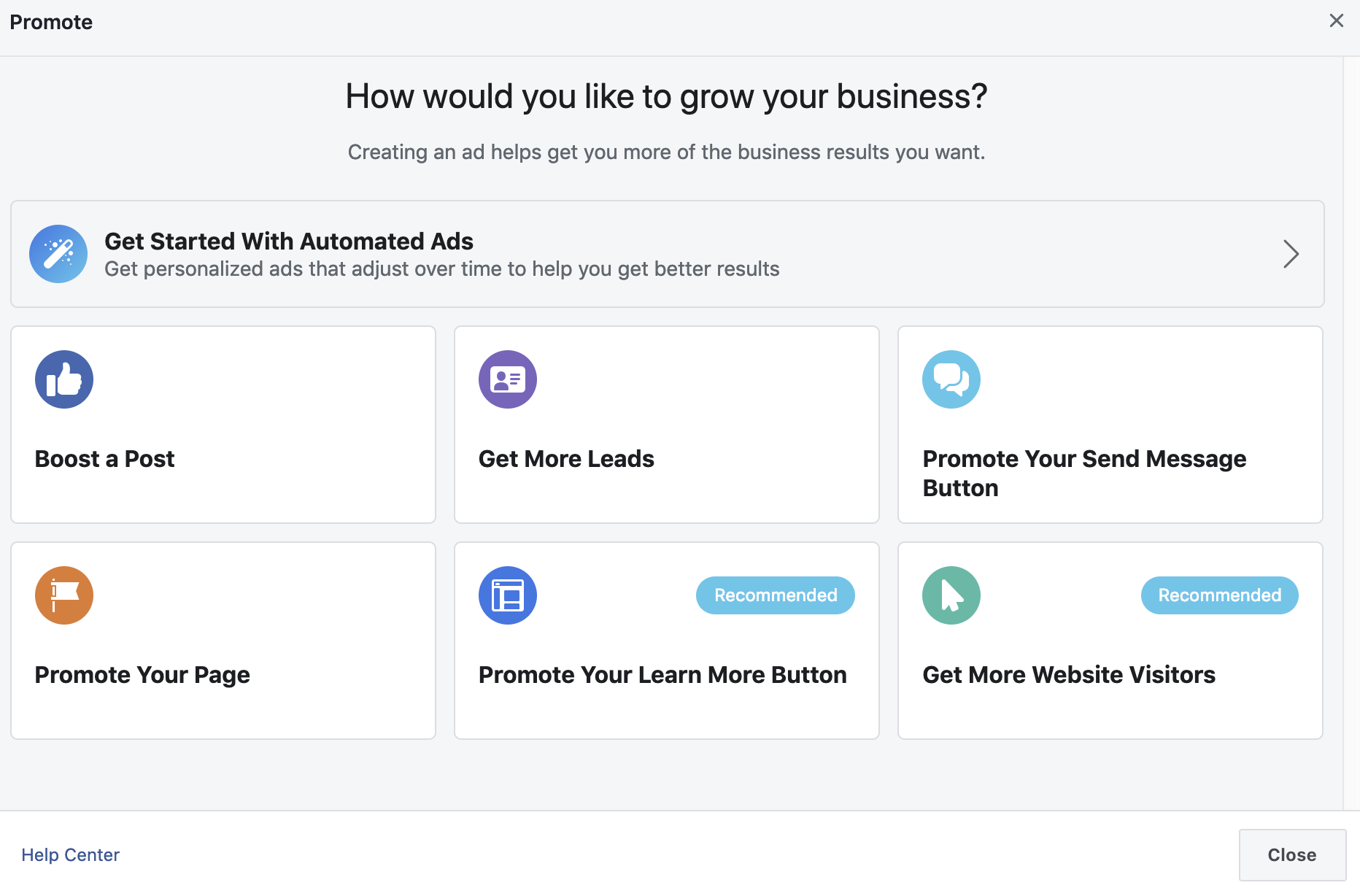 Facebook ad targeting screenshot