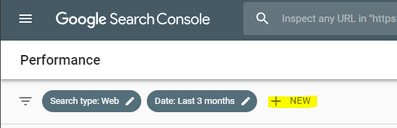 New Google Search Console interface