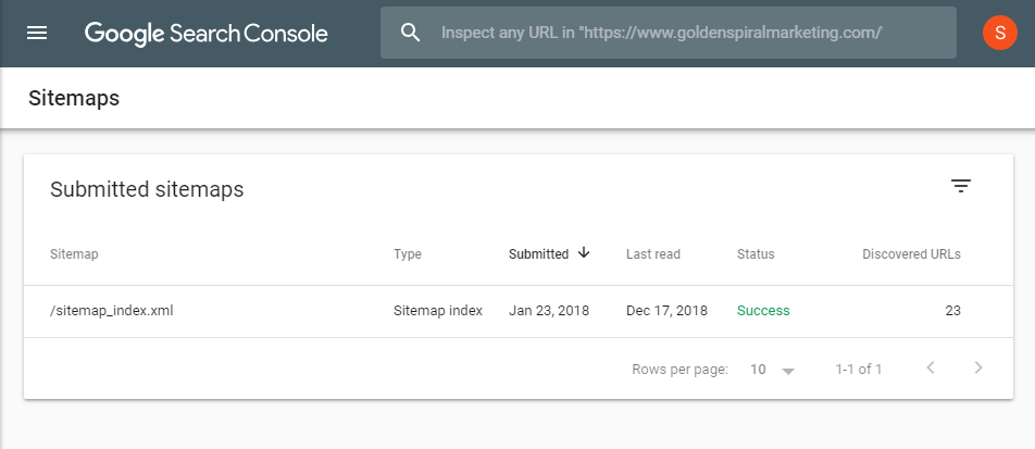 Google Search Console Sitemaps