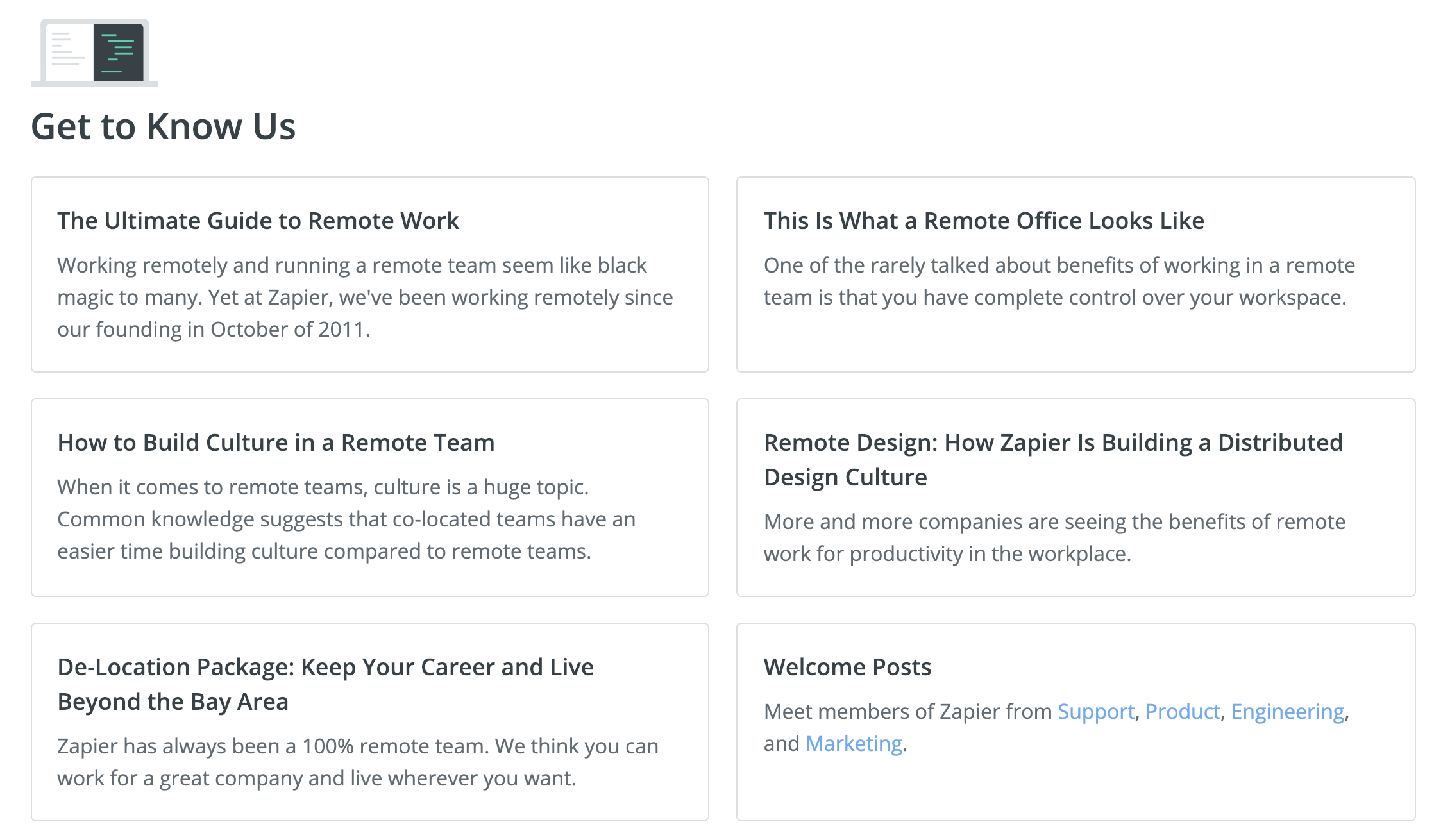 Zapier jobs blog