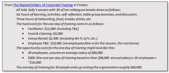 True Cost of Corporate Training 2