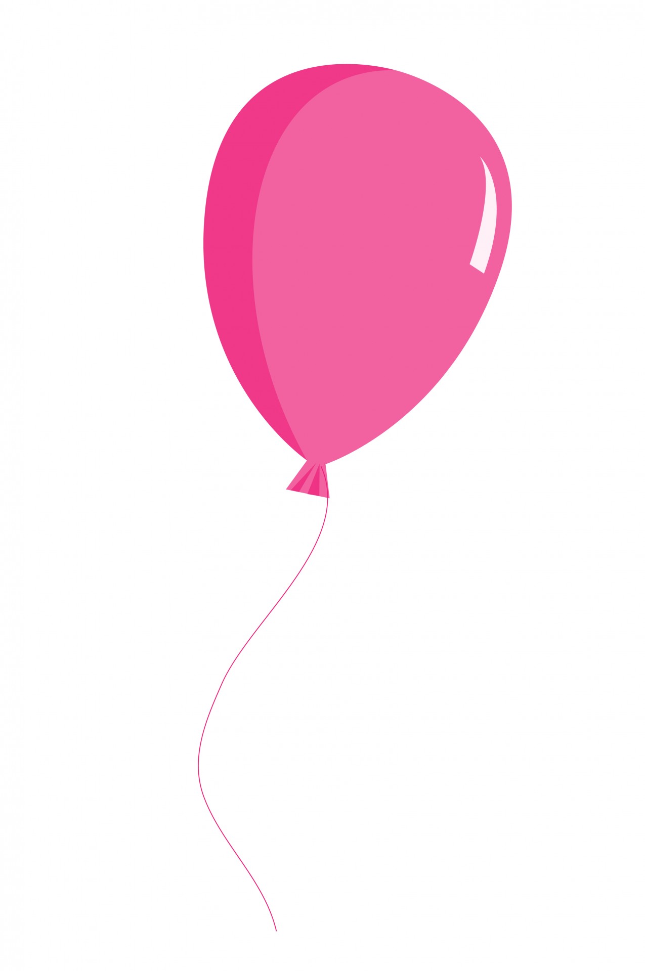 Pink balloon clip art