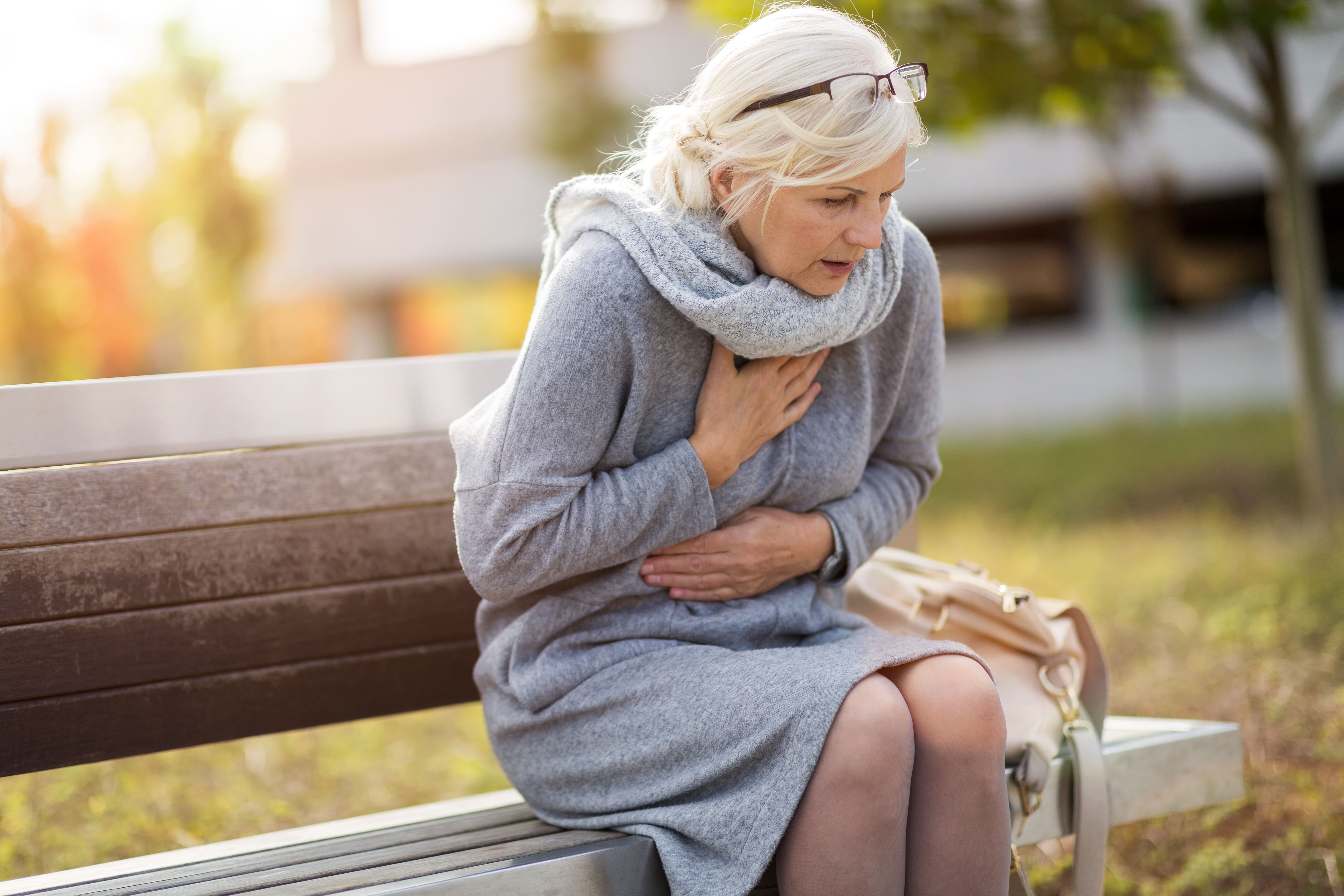 COPD chest pain
