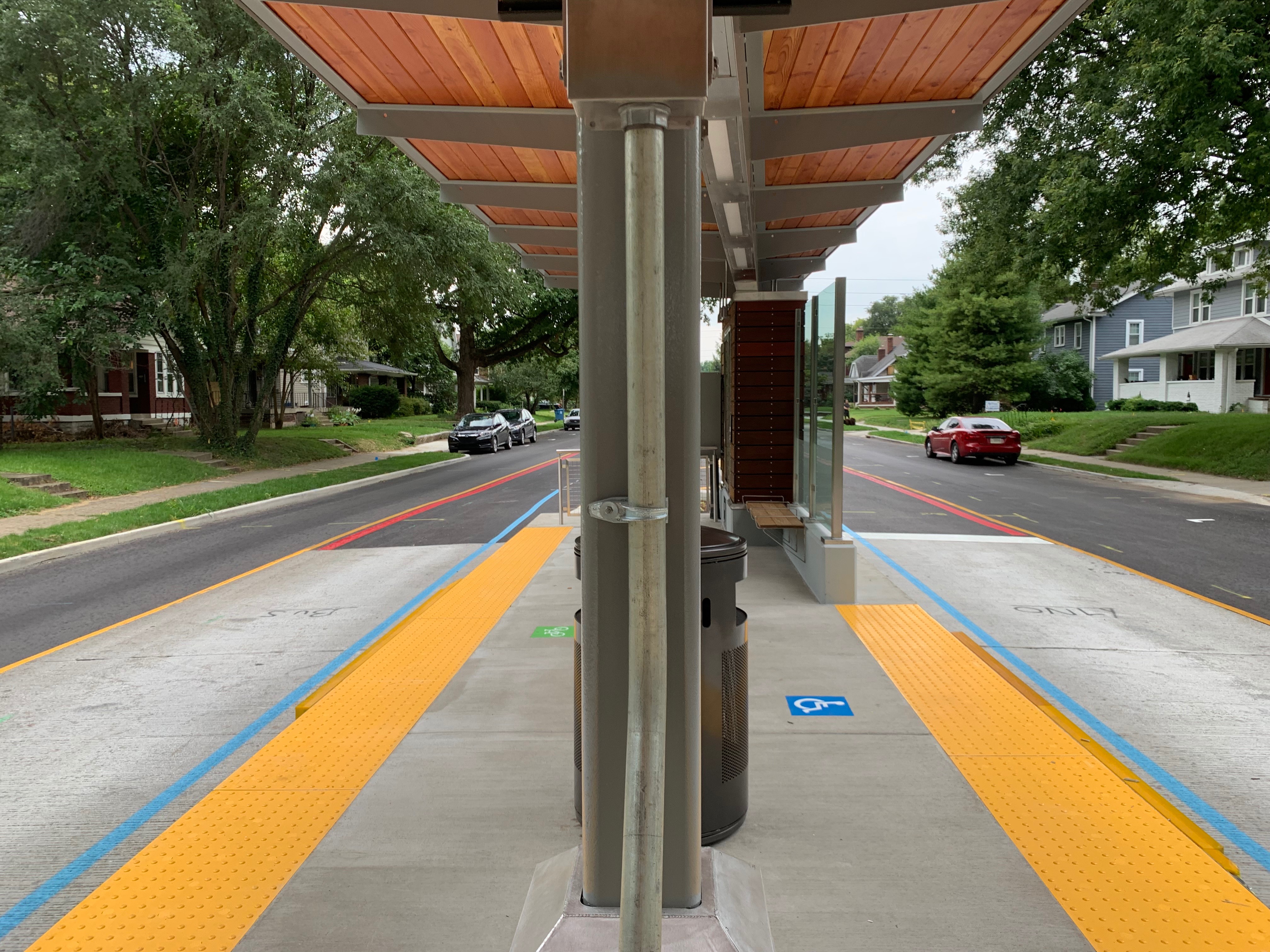 IndyGo Red Line Station broad Ripple