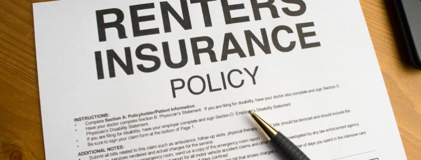 Renters insurance policy