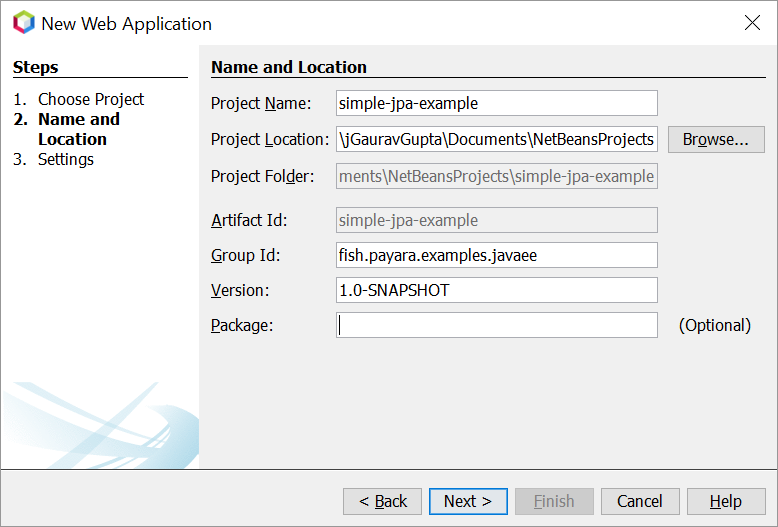 New web application