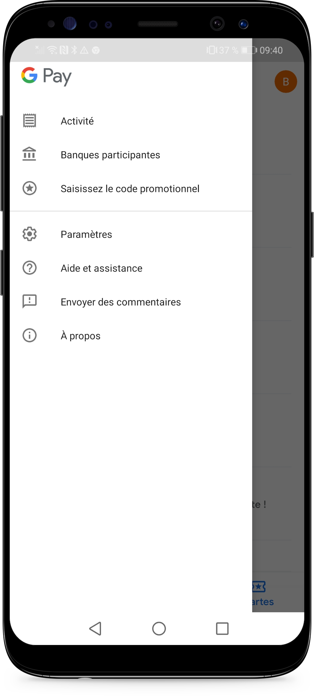 Comment connecter Gmail et Google Pay - Etape 2-1