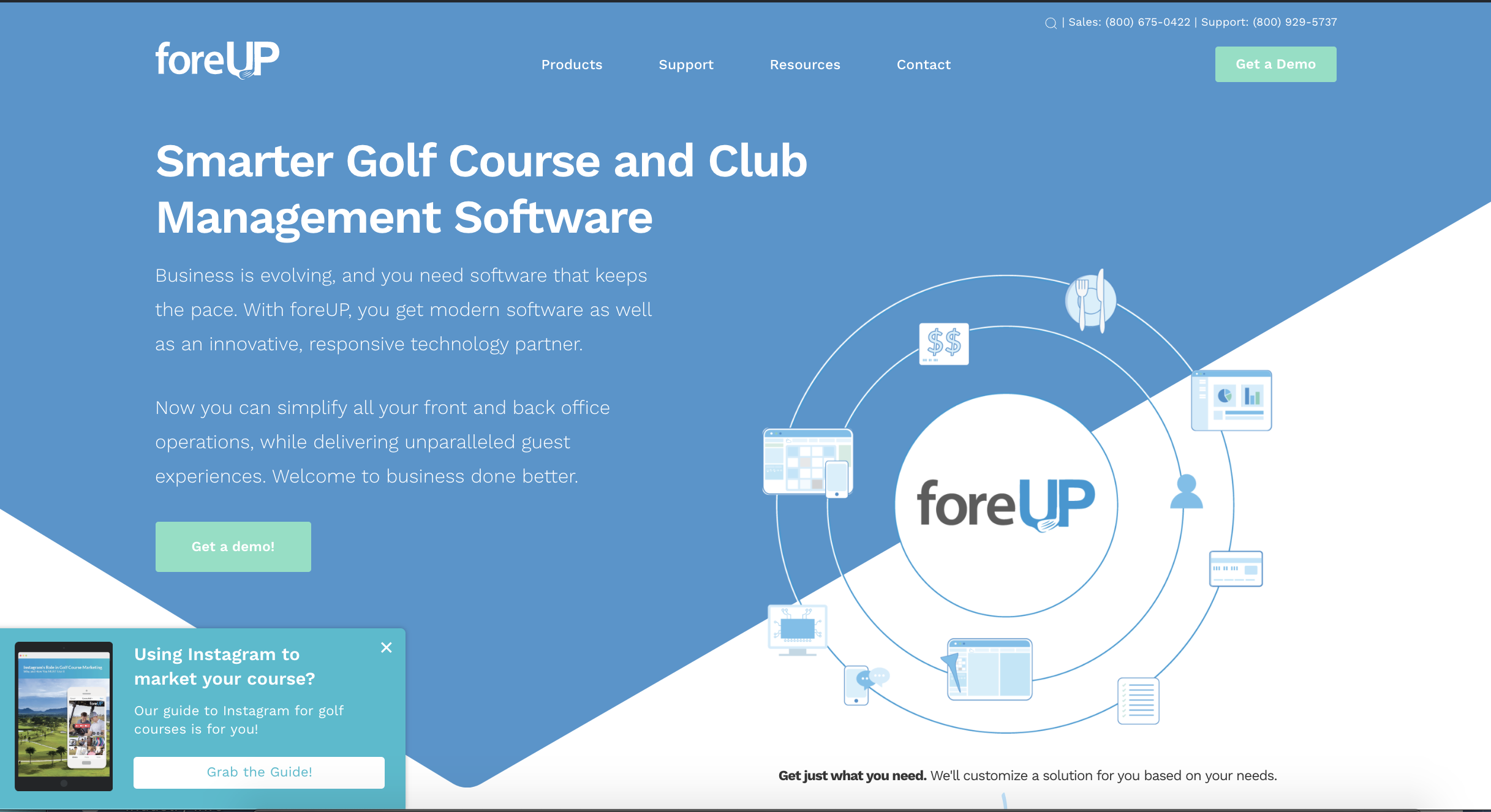 foreup golf and club software website