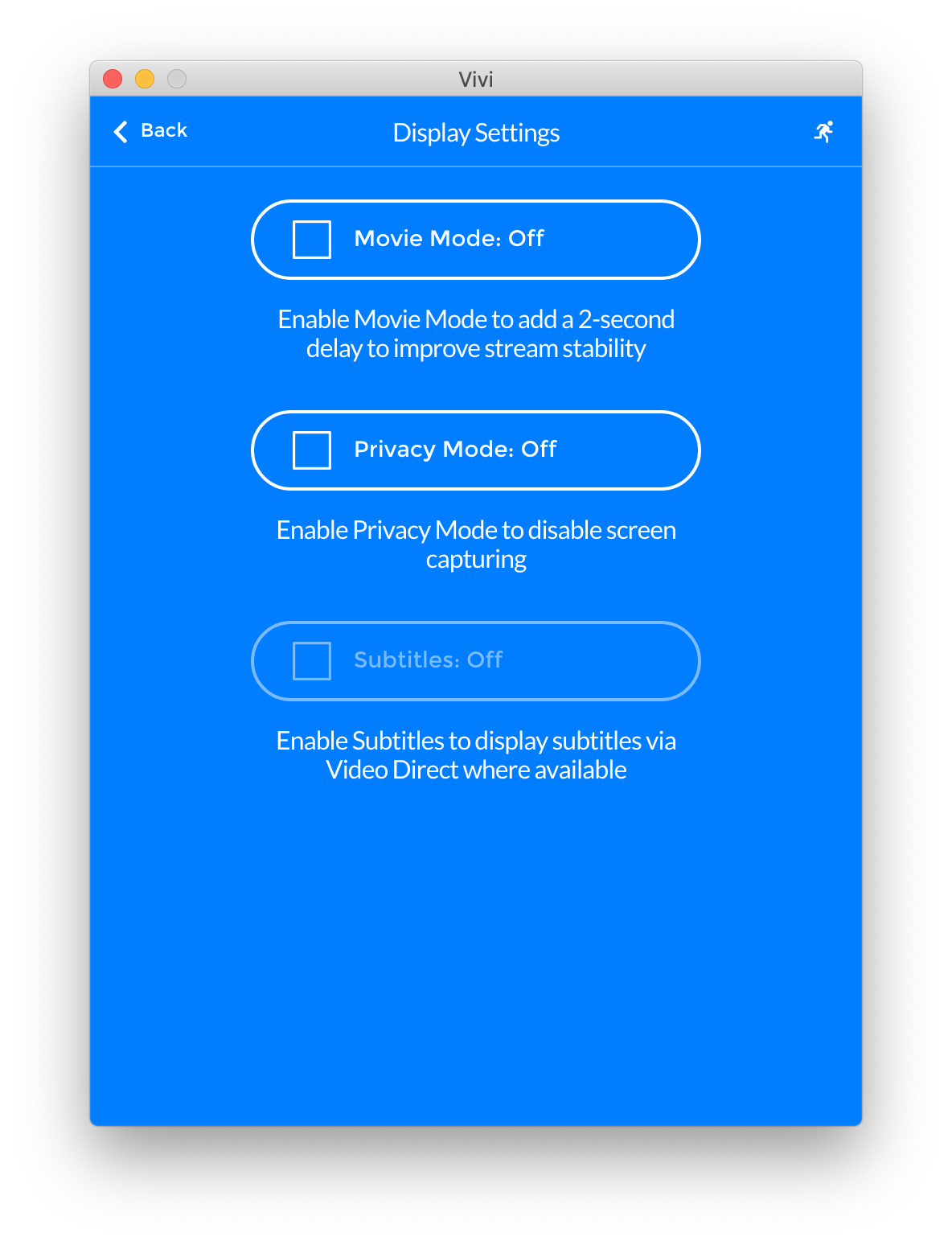 Updates to Privacy Mode in the Vivi App