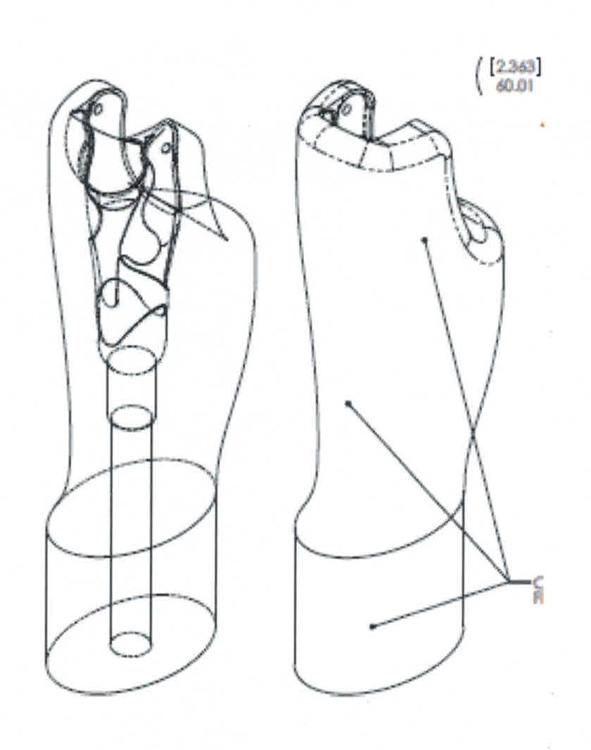 image leg drawing
