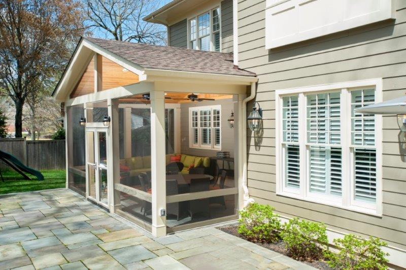 Craftsman Style Screened Porch With, How To Screen In A Patio Porch