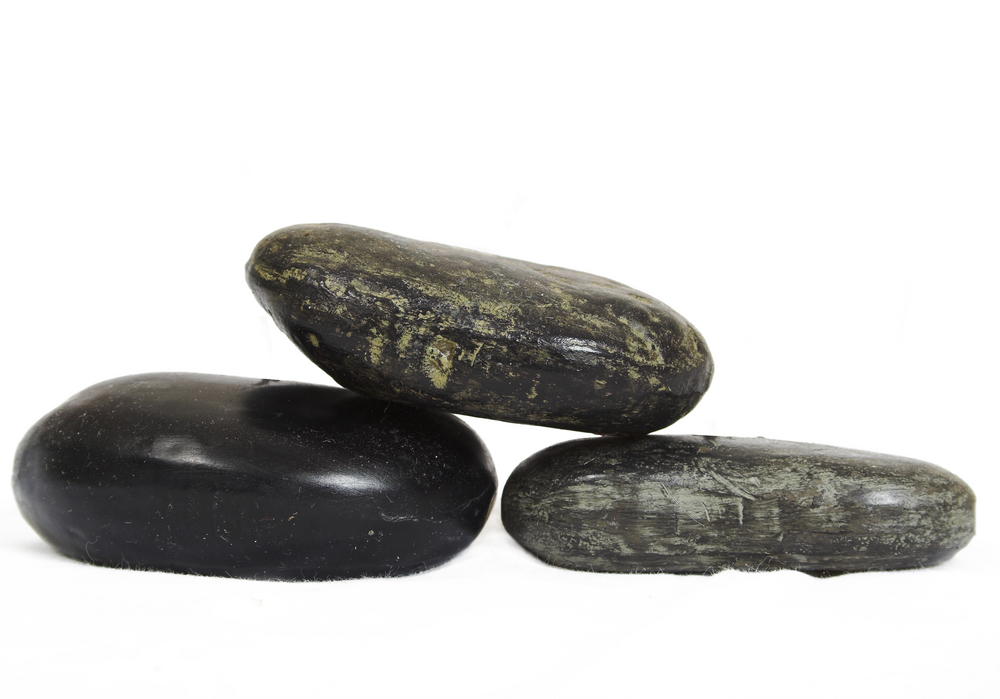 Three oblong stones of various colors and textures illustrate how employee engagement can be a multi-faceted and balanced effort.