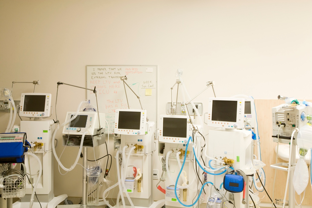 medical equipment in storage 