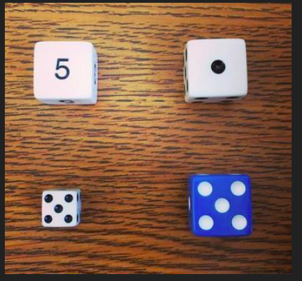 dice which one doesn't belong