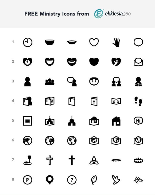 48 Free Ministry Icons You Can Download Now