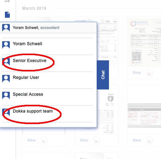 Chat collaboration is now possible with the DOKKA chat functionality