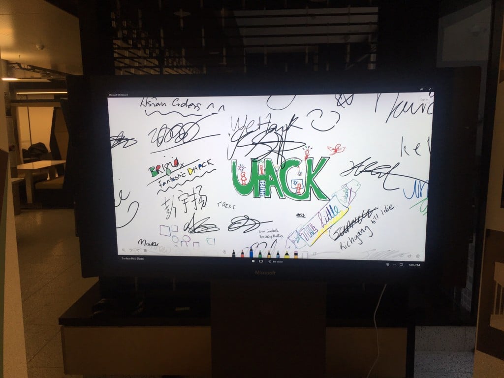 Signing off from UHack with competitors!
