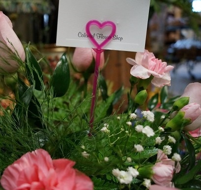 12 Inch Pink Heart Floral Picks .jpg