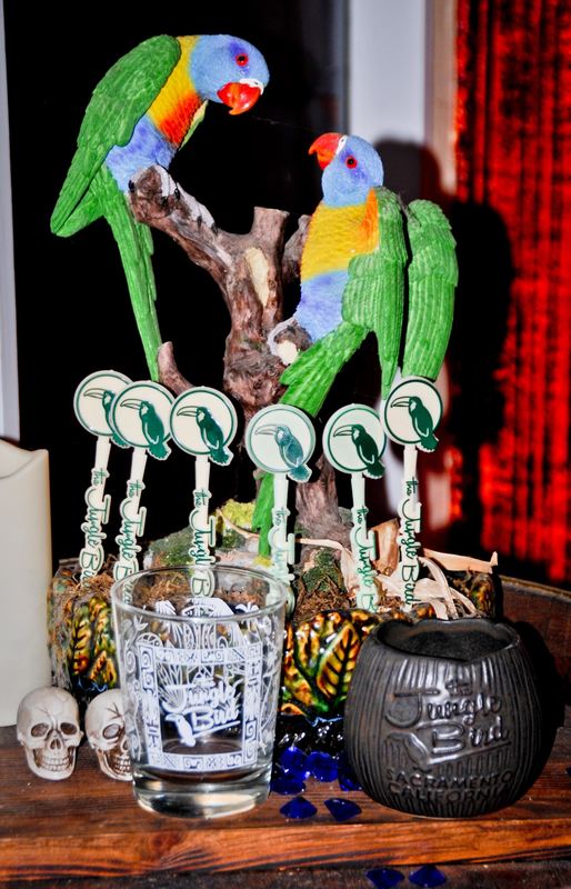 Custom Cocktail Swizzle Sticks Drink Stirrers At The Jungle Bird Bar Restaurant Sacramento.jpg