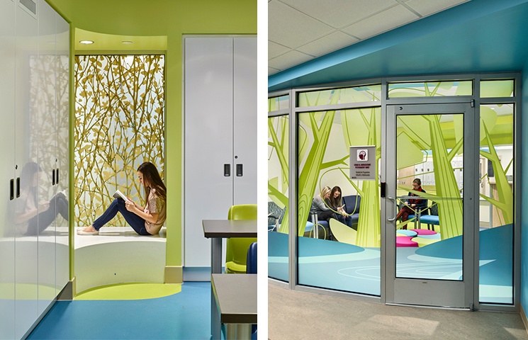 Modern design at Childrens National Medical Center behavioral facility