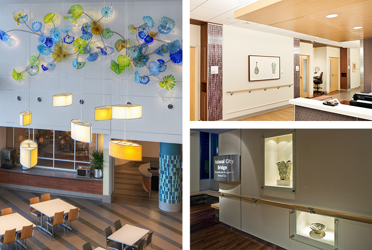 Art creating a healing atmosphere in healthcare facilities