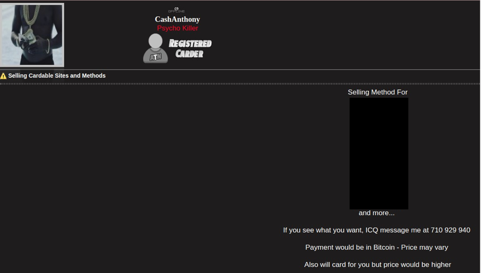 Retailer Dark Web Profile - Figure 3