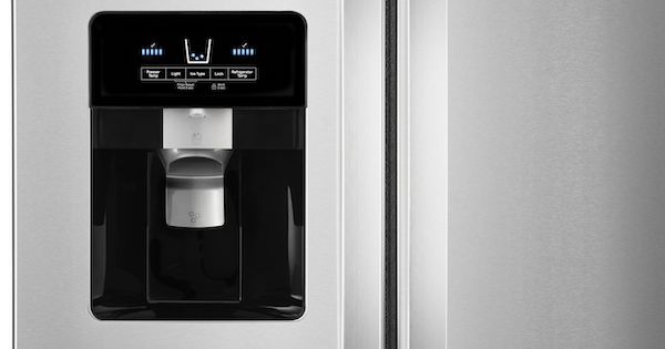 fridge with ice maker and water dispenser