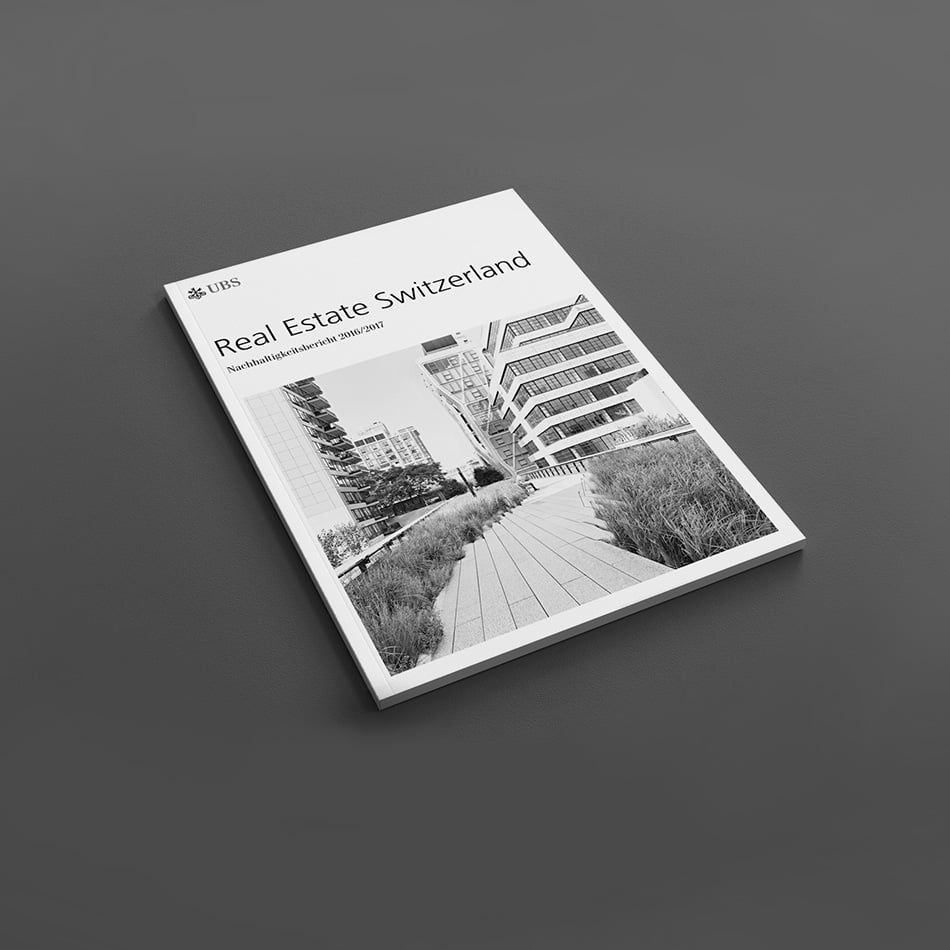 Kammann Rossi – Projekt – UBS Real Estate Switzerland / Nachhaltigkeitsbericht 2016/17