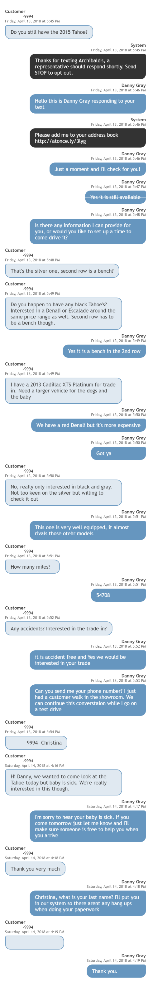 CustomerConversation