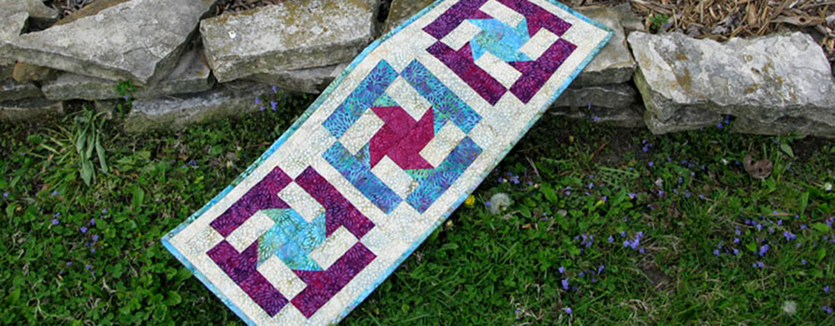 Winter Blues Table Runner Tutorial for AccuQuilt GO! Qube - Freemotion by  the River