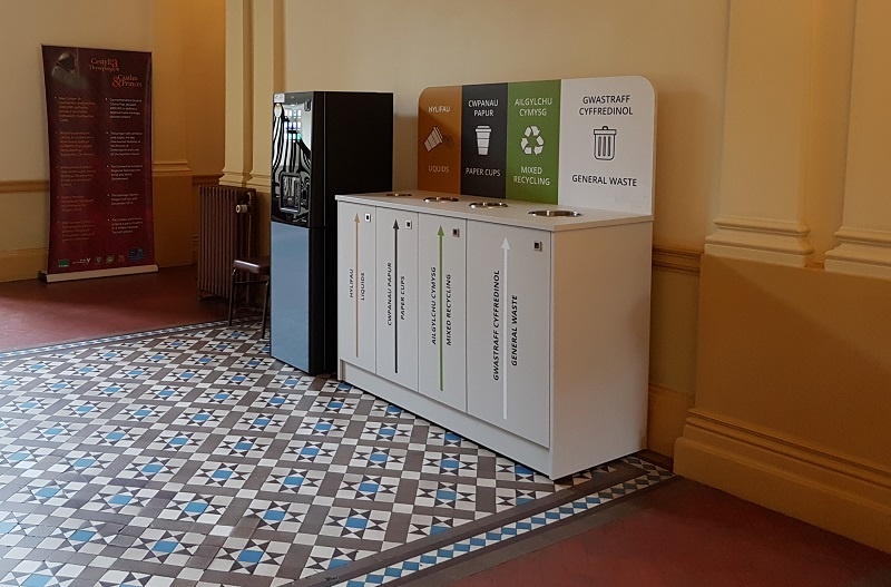 Indoor Office Recycling Station