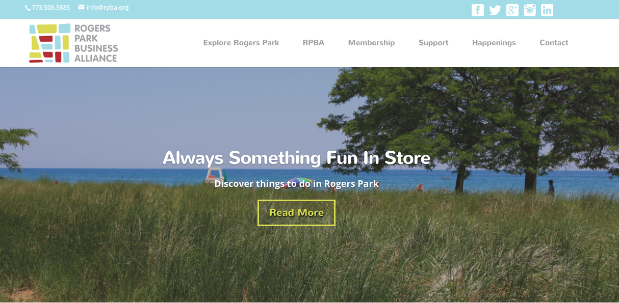 Rogers Park Business Alliance homepage