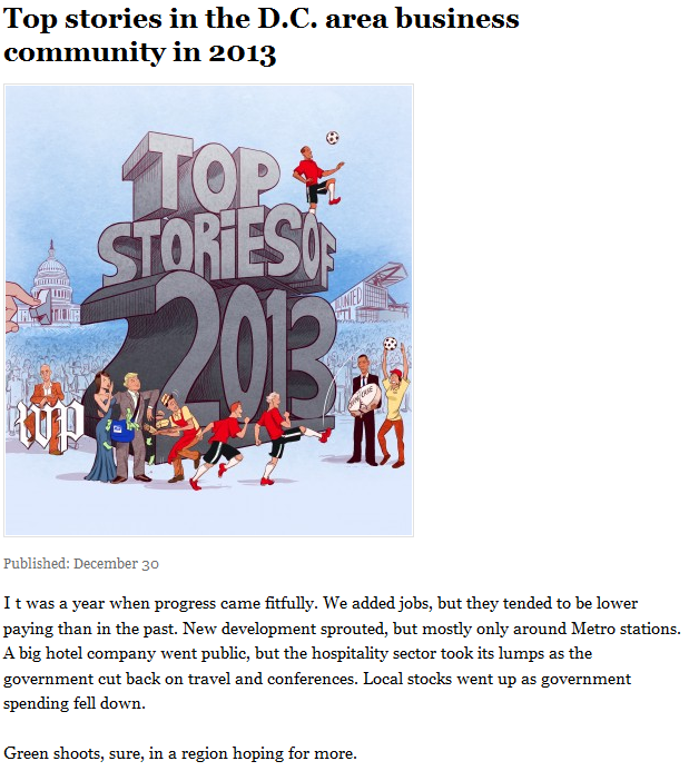 top stories in the dc area business community in 2013
